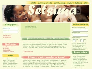 Maquette du site de rencontre n°1 au Sénégal